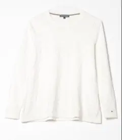 TOMMY HILFIGER 長袖ニット　ホワイト / S