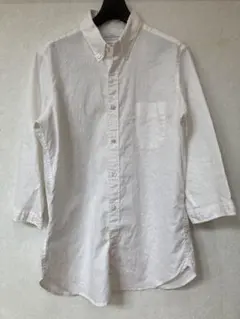 GREEN LABEL RELAXING リネンシャツ　七分袖　白/M