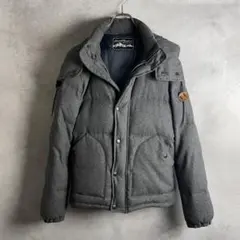 ジャーナルスタンダード　ダウンジャケット グレー　M　フード付き　ウール混紡