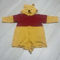 プーさん フード付きロンパース 90