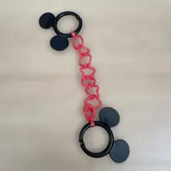 ミッキー型おもちゃリング 黒と赤