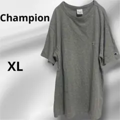 【Champion チャンピオン】グレー Tシャツ ✨綿100%✨XL