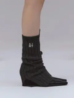 eimyistoire ロゴニットレッグウォーマー