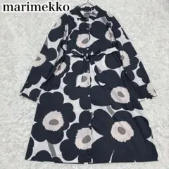 marimekko マリメッコ シャツワンピース　ウニッコ ベルト ロング 長袖のサムネイル