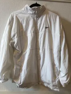 Reebok ホワイト ナイロンジャケット