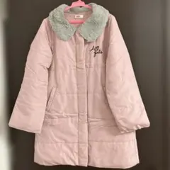 ALGY ピンク コート フリース襟付き　150センチ　ジャンバー　アウター