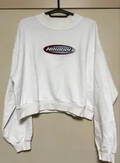 MOUSSY クロップドスウェット FREE ホワイト
