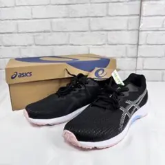 【新品】asics LAZERBEAM 24cm スニーカー ブラック ジュニア