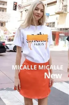 ⭐️新品未使用⭐️MICALLE MICALLE 半袖デニムシャツ フリー ⭐️新品未使用⭐️MICALLE MICALLE 半袖デニムシャツ フリー