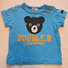 DOUBLE.B 水色 Tシャツ 80 ミキハウス