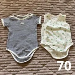 2点セット　ロンパース　肌着　70 夏