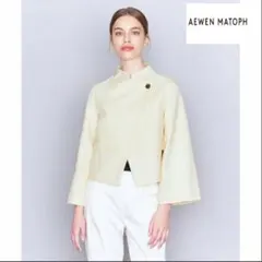 【良品】AEWEN MATOPH コットンフレアノーカラージャケット