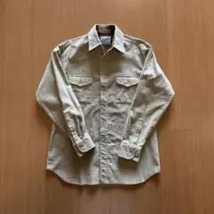 【Outdoor Exchange 】コーデュロイ長袖シャツ ベージュ