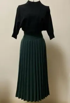 FRAY I.D バイカラーニットワンピース　インナー付きFreeサイズ