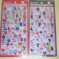 【正規品】ボンボンドロップシール　サンリオ　文字　ハローキティ ２枚組　即日発送