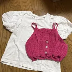 ZARA ピンクニット　トップスセット