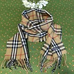 美品 バーバリー BURBERRYS マフラー ノバチェック　ラムウール