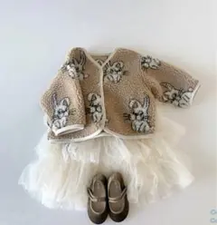 【100cm】うさぎ ボアジャケット モコモコ