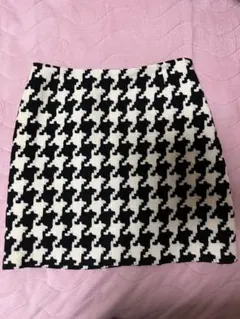 MICHAEL KLEIN ハウンドトゥース タイトスカート 38