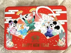 ディズニー　2026年　新年缶　空き缶　チョコレート缶