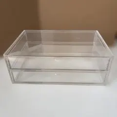 重なるアクリルケース 2段引出・大