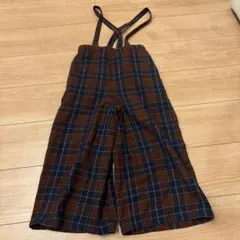 チェック柄サロペット 120cm