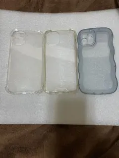 iPhone12miniなどなみなみ もこもこ クリアケース ステッカー セット