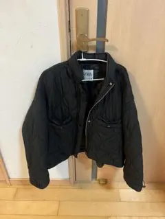 ZARA ブラック キルティング ダウンジャケット