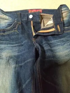 EDWIN 30インチ 刺繍ポケット ダークブルーデニム