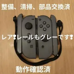 【美品 完動品】Nintendo Switch ジョイコン　LR　グレー