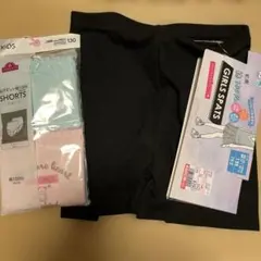 キッズ130センチショーツ二枚組　2分丈パンツ