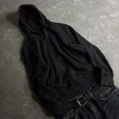 00s old UNIQLO zip-up hoodie y2k 뒤 보아 블랙