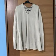 AMERICAN HOLIC ベージュ Vネック ニット M