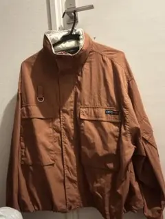 オレンジ ナイロンジャケット
