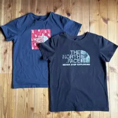 THE NORTH FACE Tシャツ 2枚セット ネイビー　ブラック　150
