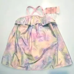 【新品タグ付き】95サイズベビー水着パステルカラー　子供服　夏服