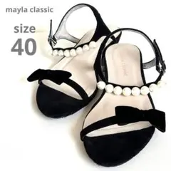 mayla classic ストラップ サンダル 40 大きいサイズのサムネイル
