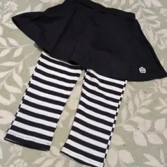 ベビードール　スカートとストライプレギンススカッツ　130