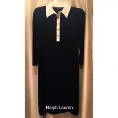 【新品タグ付き】ラルフローレン濃紺ワンピース