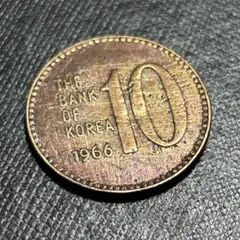 古銭 韓国硬貨 韓国コイン 旧10ウォン 1969年 特年 未使用 希少 K1