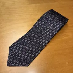 美品】GUCCI グッチ ネクタイ 蜂 Bee インターロッキング ネイビー