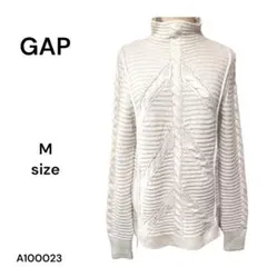 ★美品★GAP ギャップ ハイネックセーター ホワイト M ニット 長袖