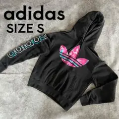 【希少】メンズ　adidas アディダス ピンク トレフォイルロゴ パーカー