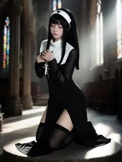 シスター　シースルー　コスチューム　コスプレ