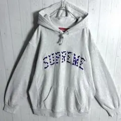 1【人気Lサイズ】シュプリーム センター刺繍 ビックアーチロゴ パーカー963 人気Lサイズ】シュプリーム センター刺繍 ビックアーチロゴ パーカー♤895