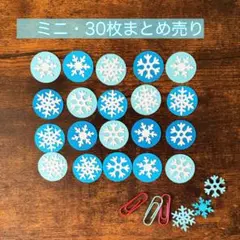 雪の結晶ミニ30枚まとめ売り　アルバムクラフト壁画壁面保育園製作