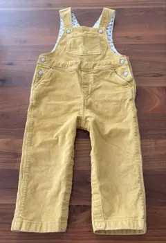 プチバトー　コーデュロイ　オーバーオール　マスタード　イエロー　18m 81cm
