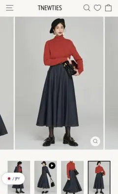 Tnewties もうひとつのダイアリー ハイウエストデニムスカート