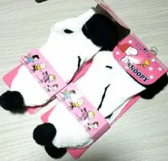 ★SNOOPY★ニット編み ルームソックス 2足セット ぬくぬく 新品未使用品