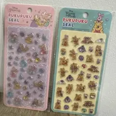 t*i様 ぷくぷくシール プリンセス プーさん 2点セット 新品未使用